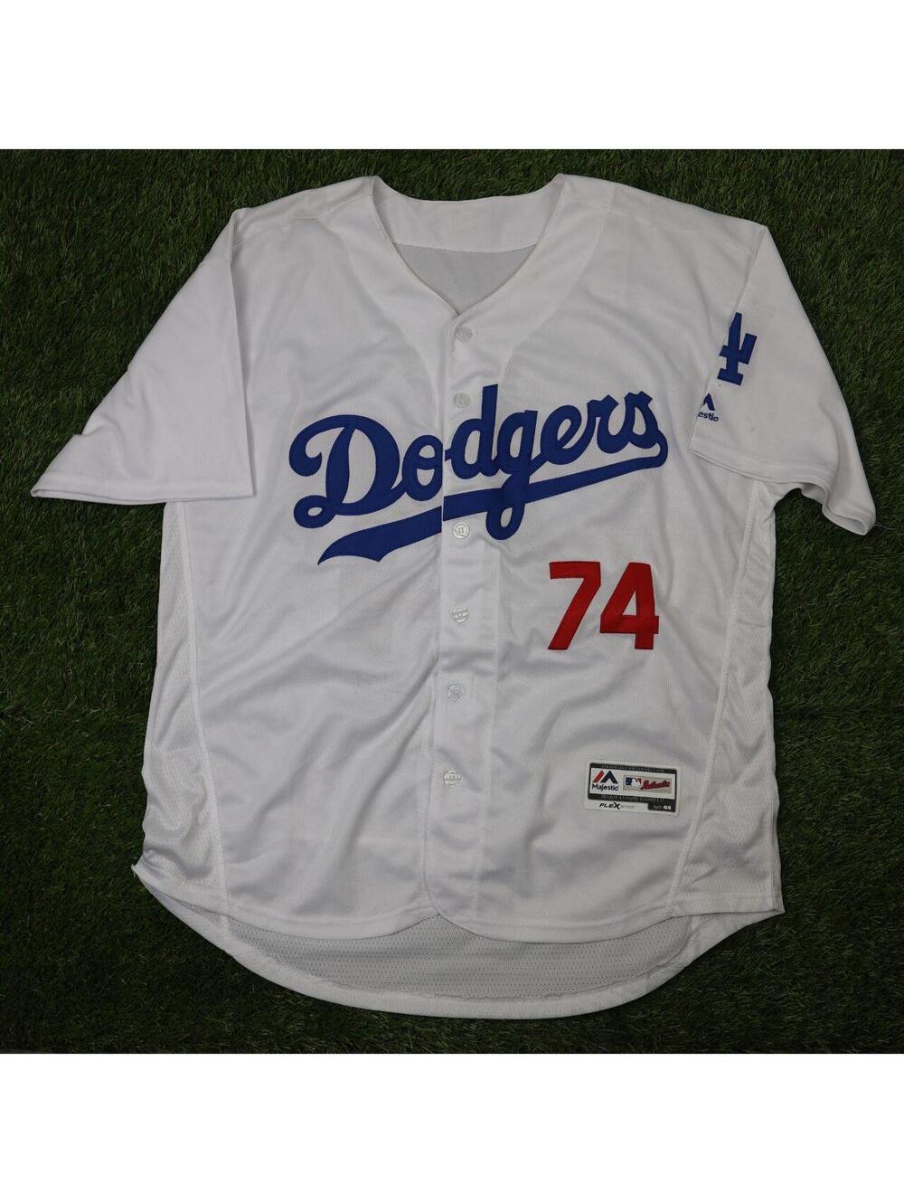 Majestic Flex Base Los Angeles Dodgers White Baseball Jersey
